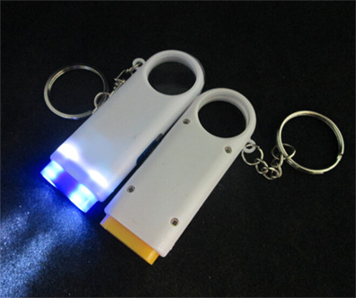 magnifying led keychain