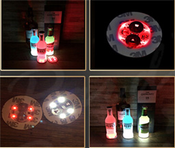 led bottle sticker with 4led low price good quality