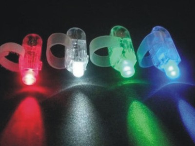 2019 Cheapest LED Finger Light with RGB Color