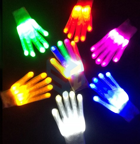 Amazon Hot Selling LED Lights Gloves Christmas Used